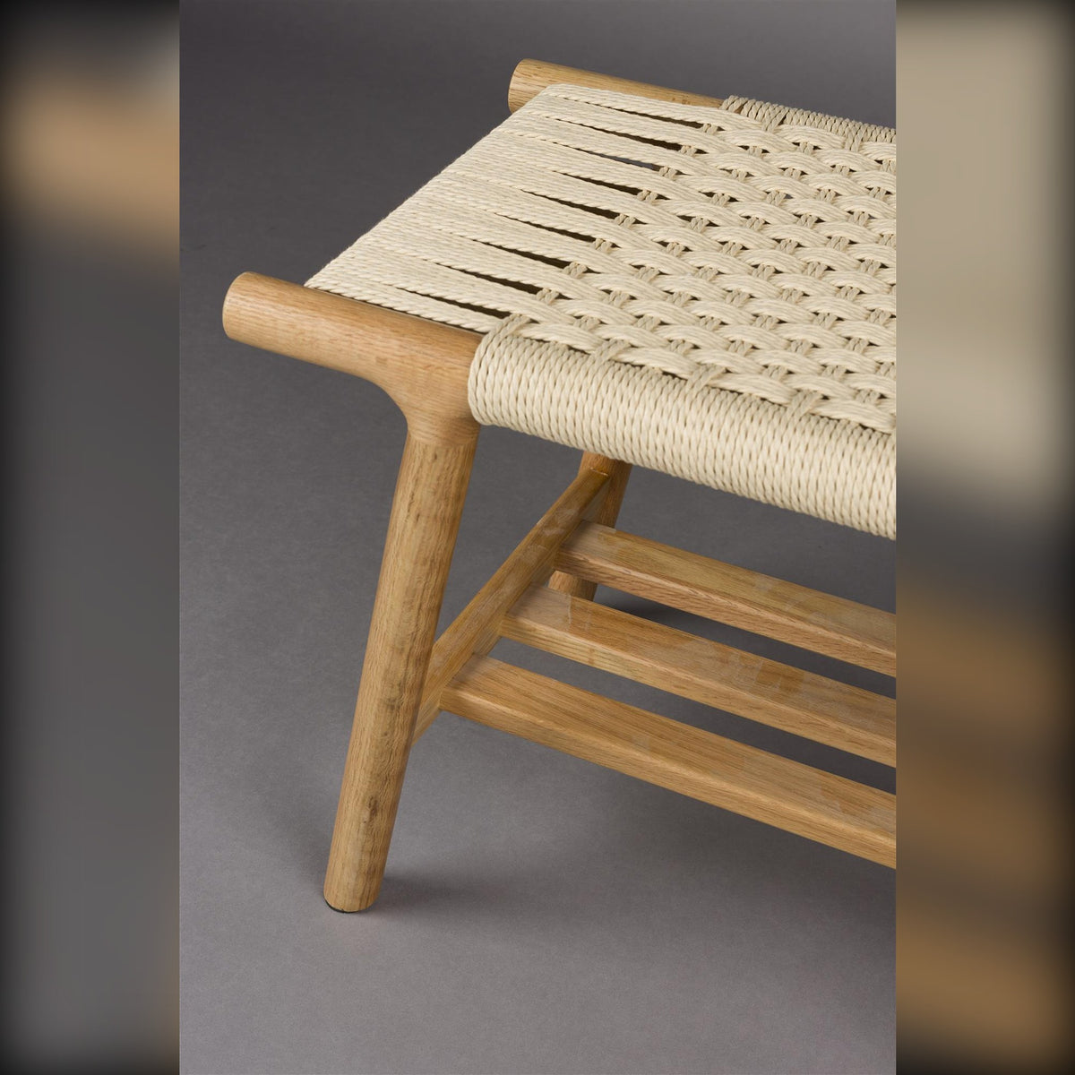 Stool Kintaro Natural Domestica – Frame and Shelf Close-up