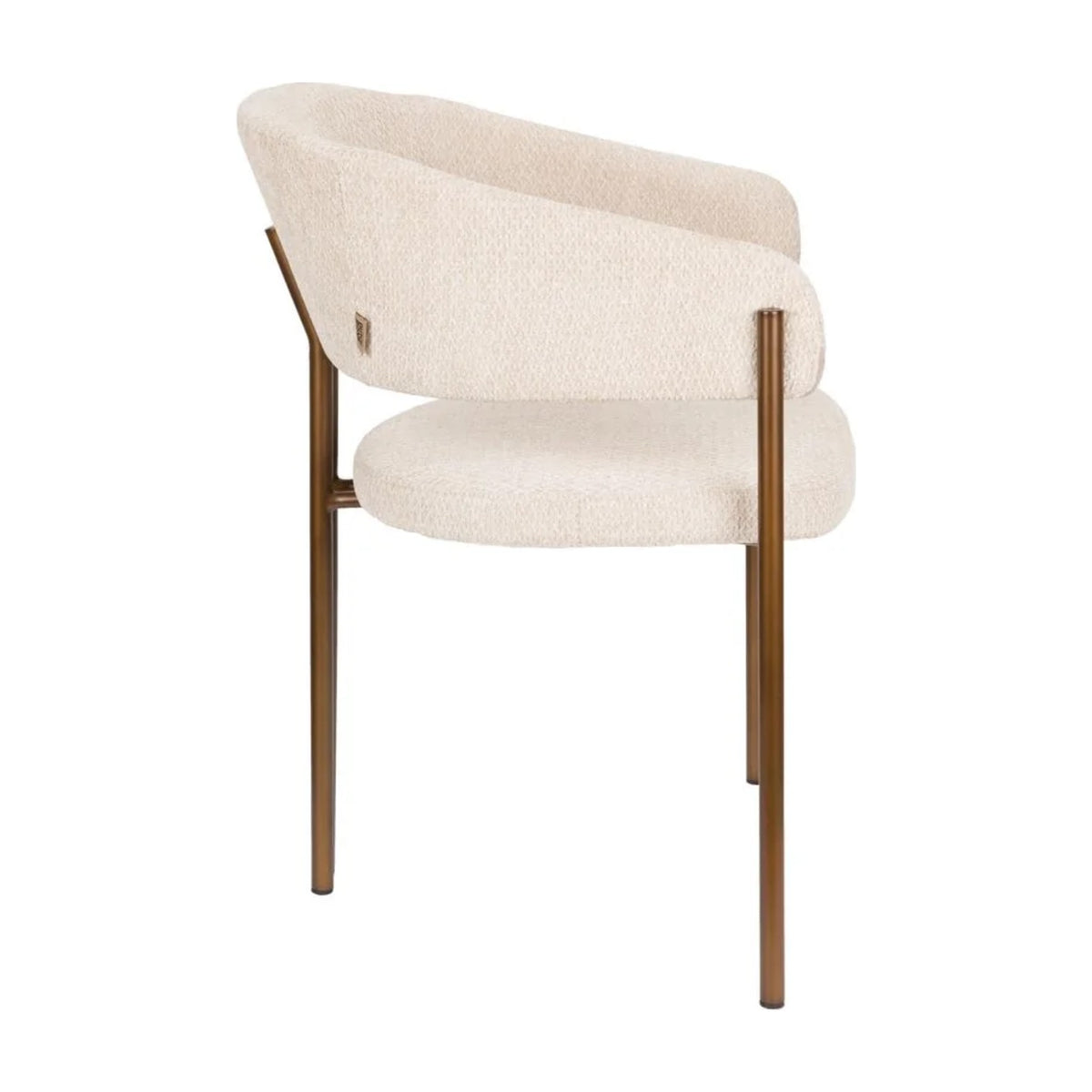 Dining Chair Naida Beige Domestica – Side View