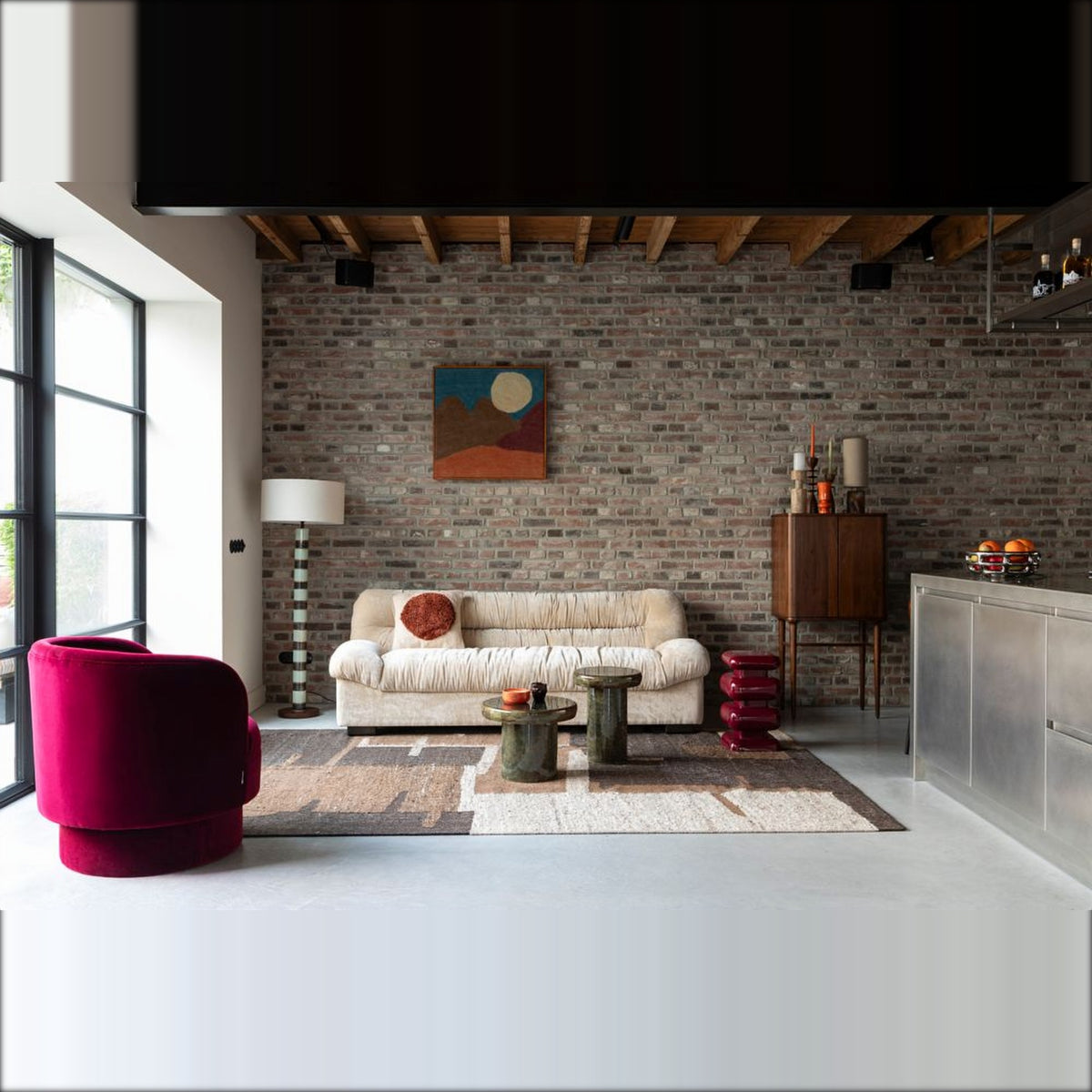 Side Table Mush S Domestica – Lifestyle – Open-Plan Living Room
