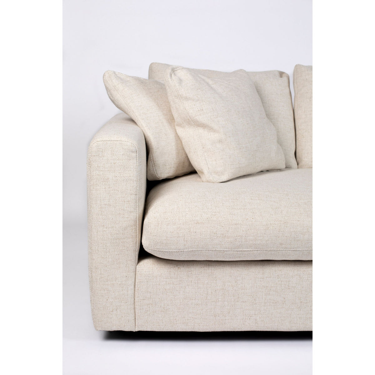 Sofa Element Sense Left Domestica – Armrest and Cushions Close-up