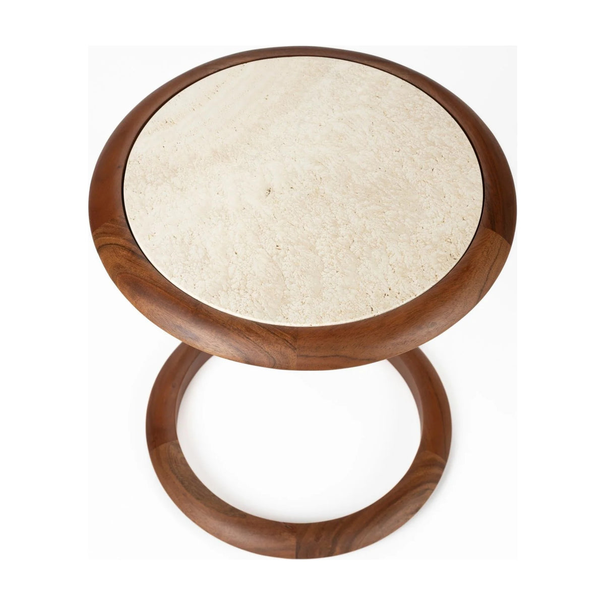 Side Table Doppio Domestica – Top-Down Angled View on White