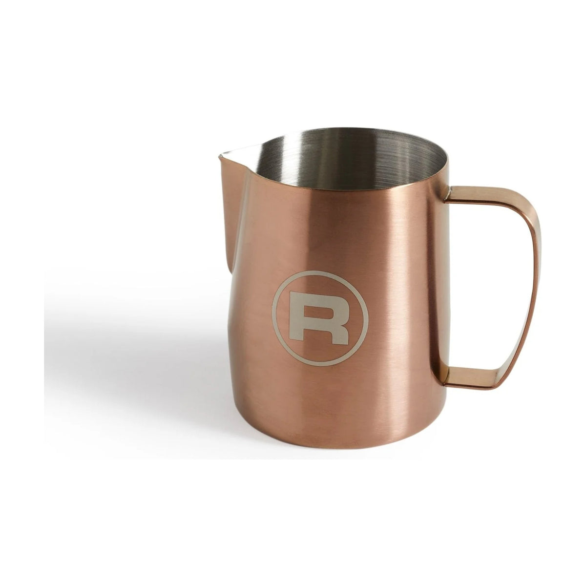Milk Jug Competition Rocket Espresso Domestica – 60cl Satin Copper Option – Side View on White