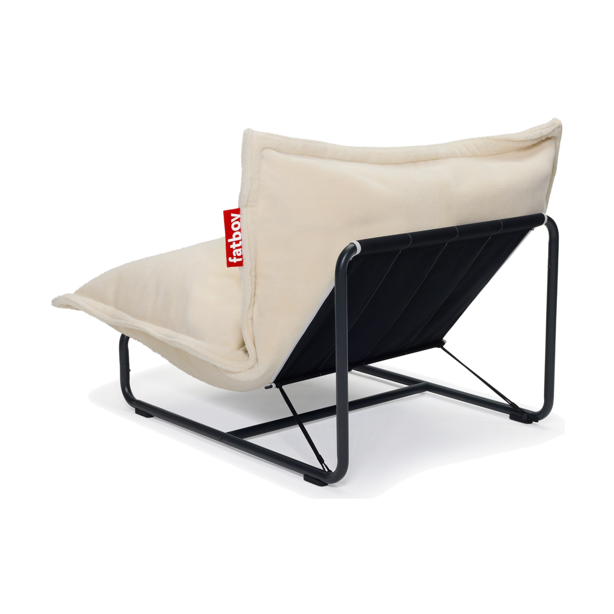 Beanbase Anthracite Domestica – With Light Beanbag on Top, Back Three Quarter View
