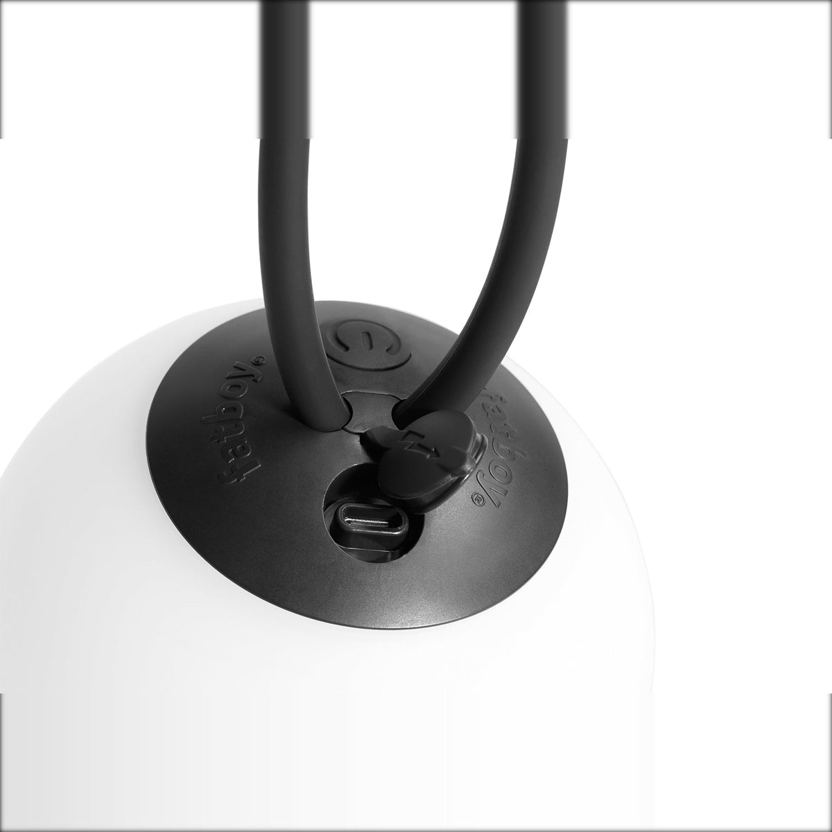 Bolleke Mini La Surprise Anthracite Domestica – Top of Lamp and Strap Close-up