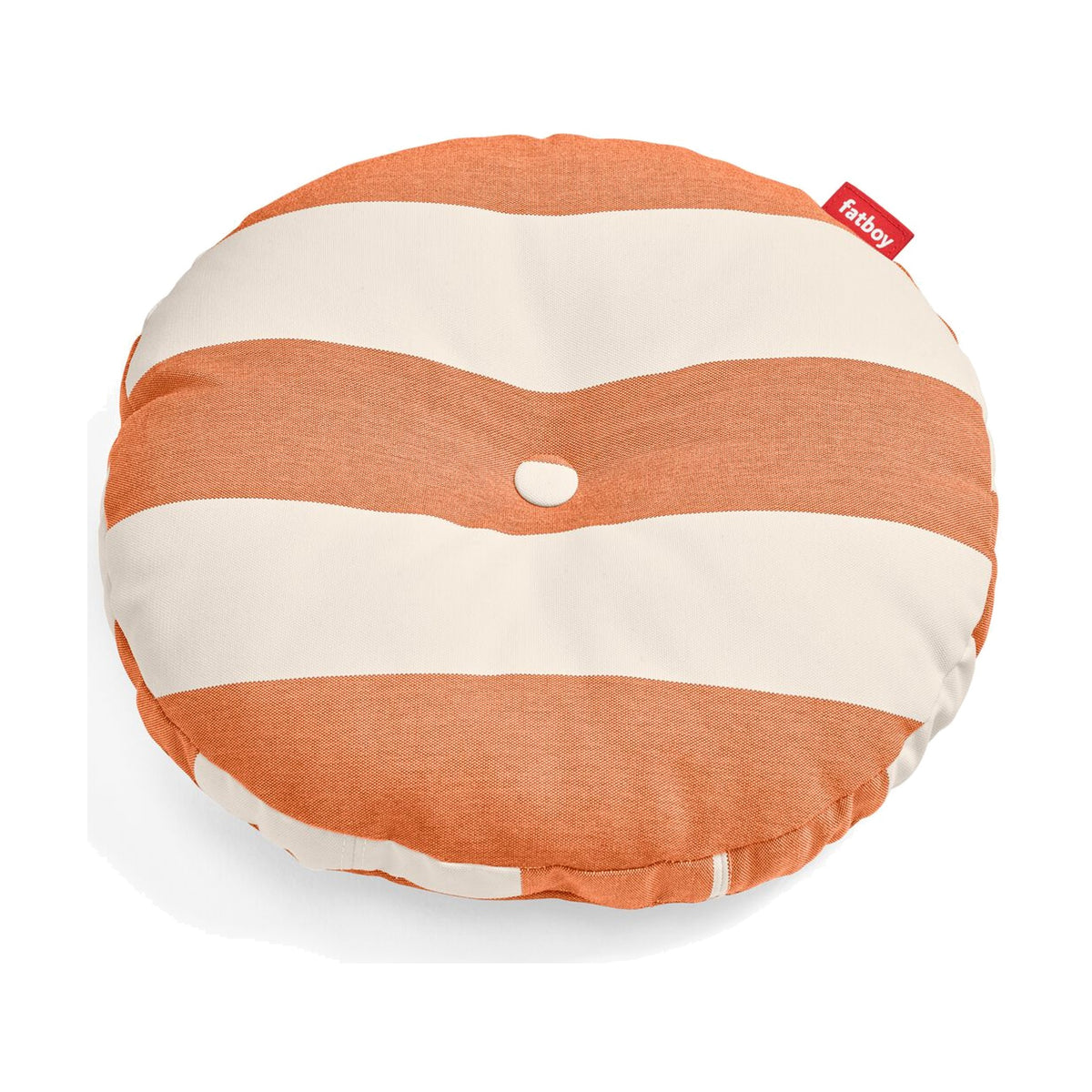 Circle Pillow Stripe Orange Creme Domestica – Front View