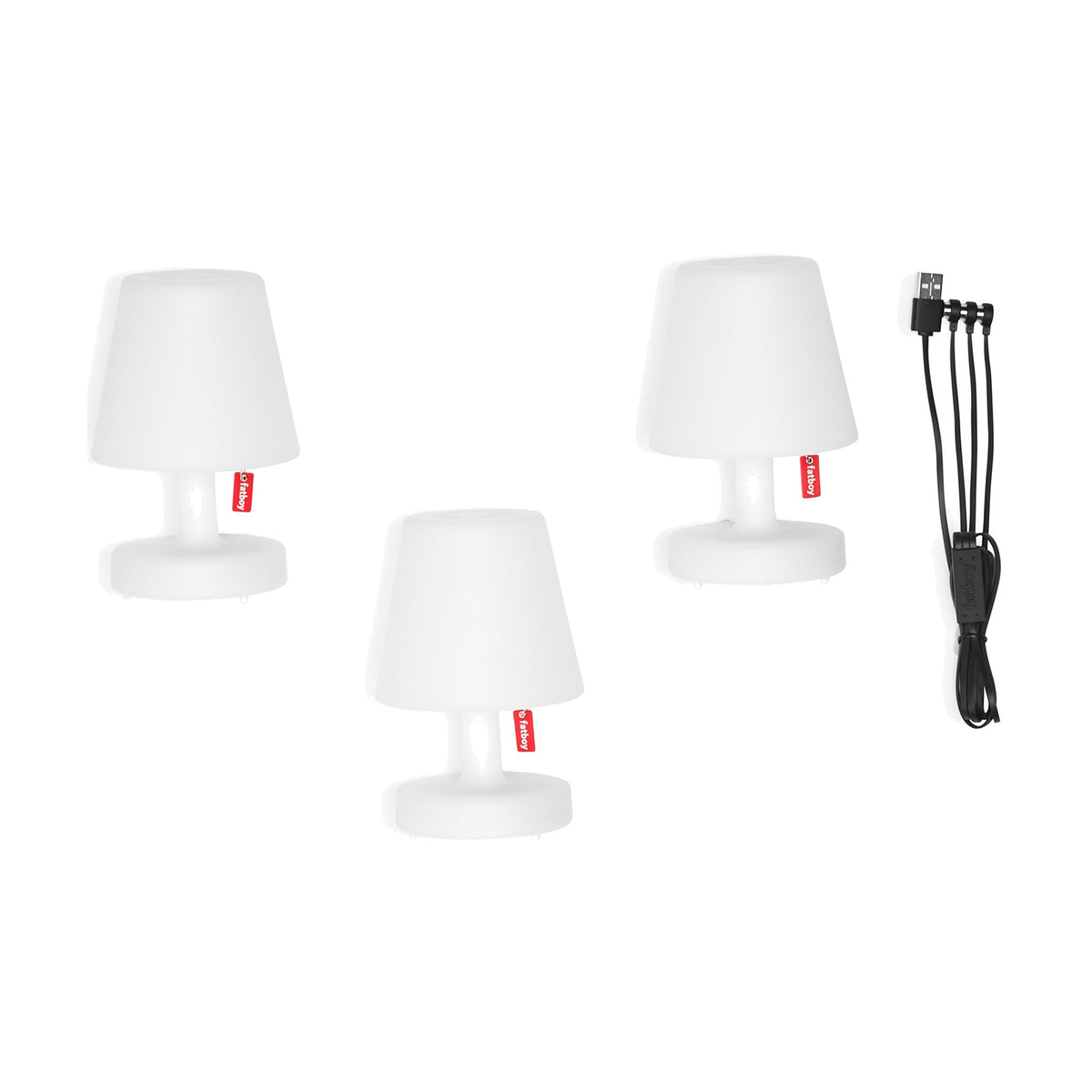Edison the Mini Set 3 Pieces Domestica – What's in the Box – Three Lamps and Charging Cable