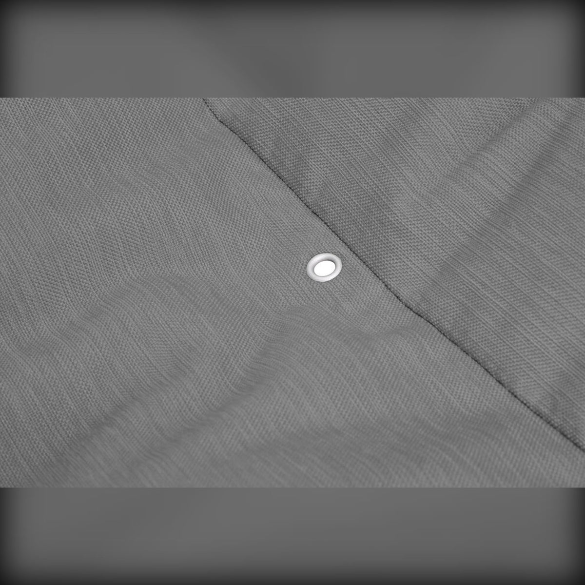 Headdemock Superb Deluxe Rock Grey Domestica – Quilted Fabric with Eyelet Close-up