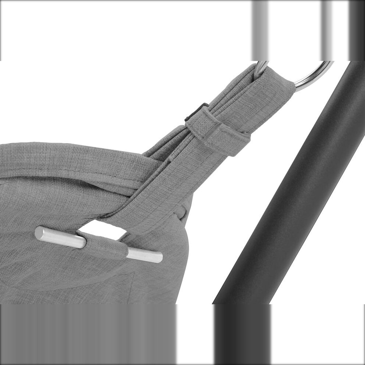 Headdemock Superb Deluxe Rock Grey Domestica – Strap and Frame Attachment Detail
