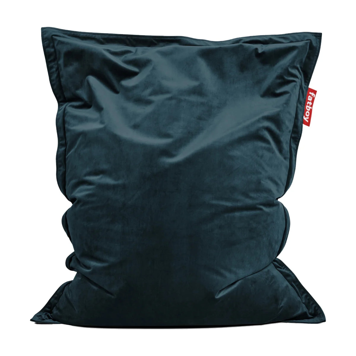 Original Slim Velvet Petrol Domestica – Front View on White