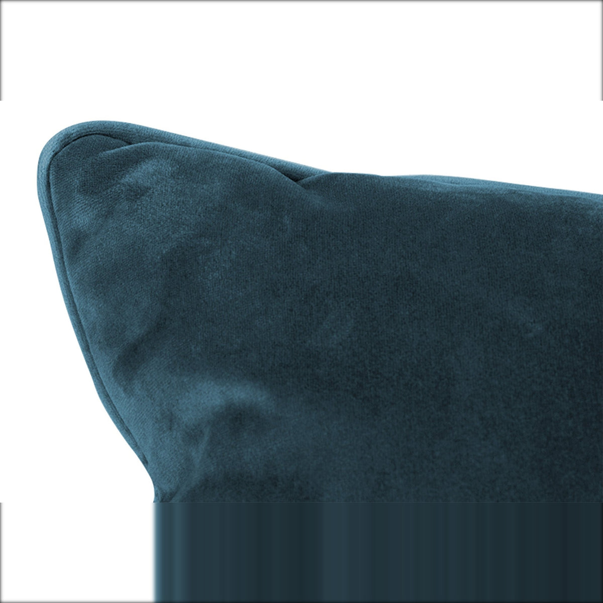 Square Pillow Velvet Petrol Domestica – Velvet Corner Close-up