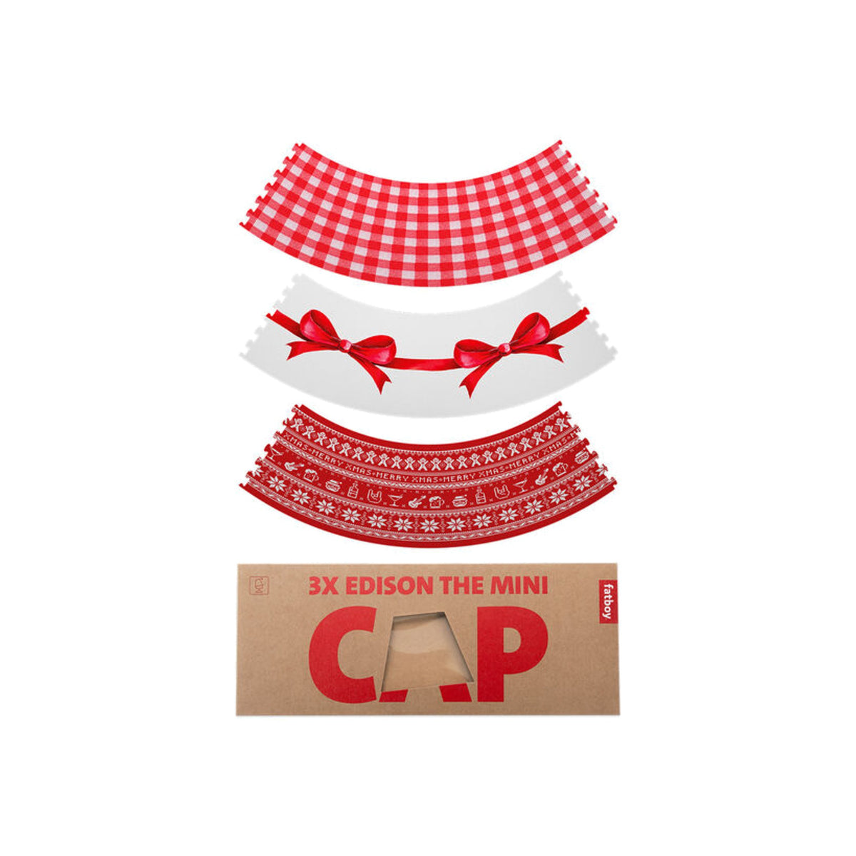 Xmas Mini Cappie Set Surprise (3 pcs) Domestica – Flat Shade Sheets with Packaging