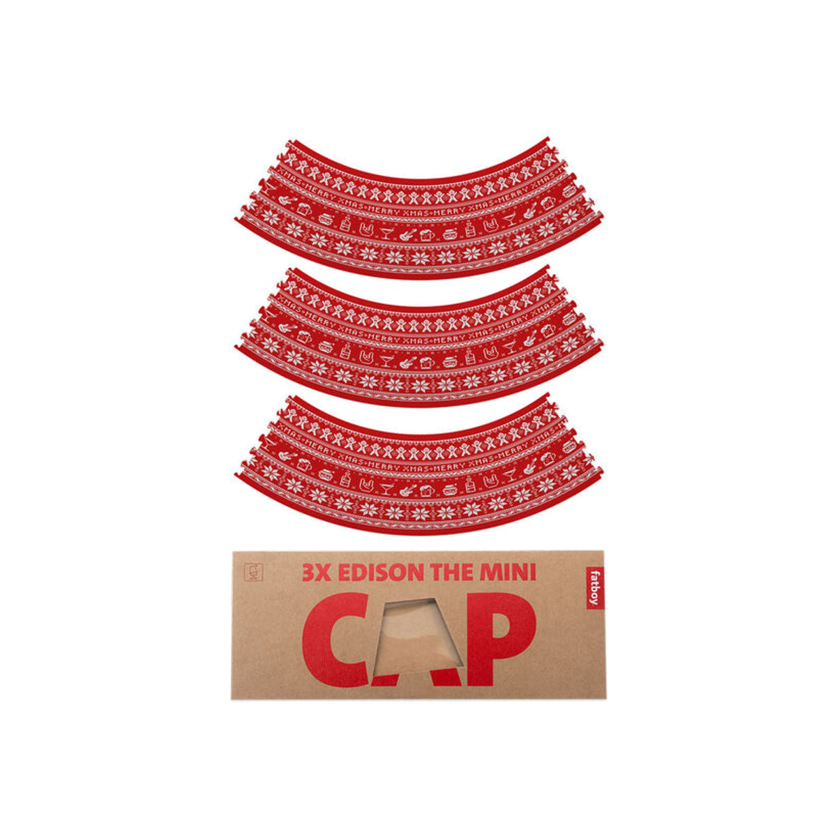 Xmas Mini Cappie Set Xmas Sweater (3 pcs) Domestica – Flat Shade Sheets with Packaging