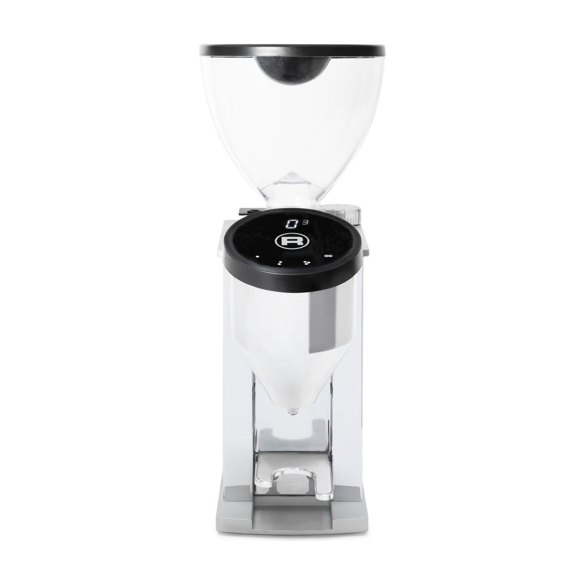 Coffee Grinder Faustino Chrome Domestica – Front View on White
