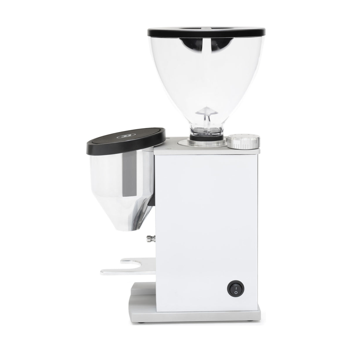 Coffee Grinder Faustino Chrome Domestica – Side View on White