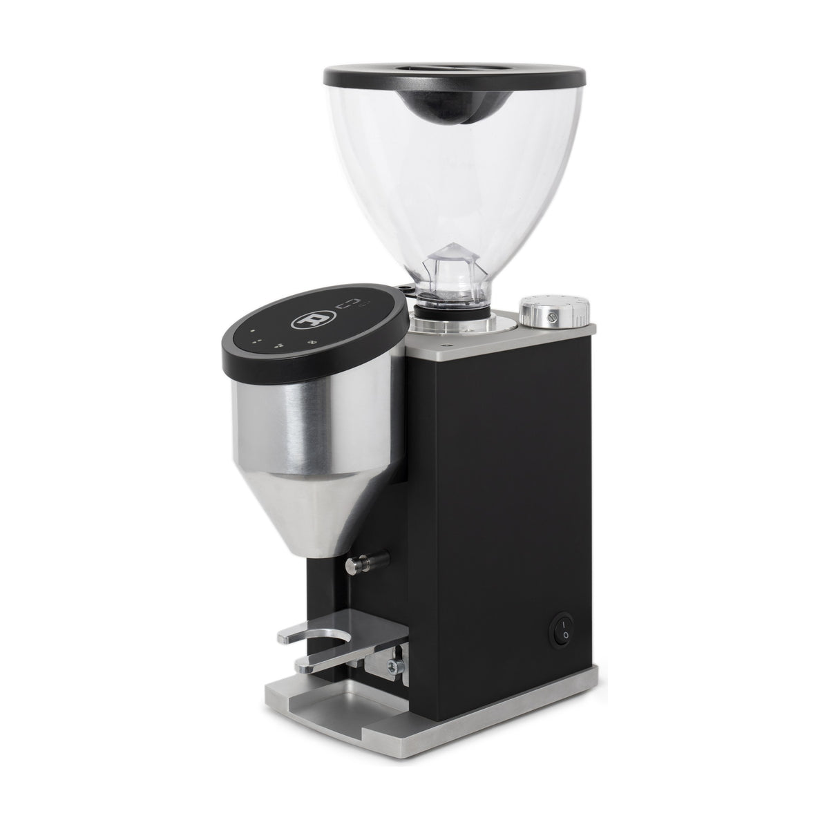 Coffee Grinder Faustino Matt Black Domestica – Three Quarter View on White