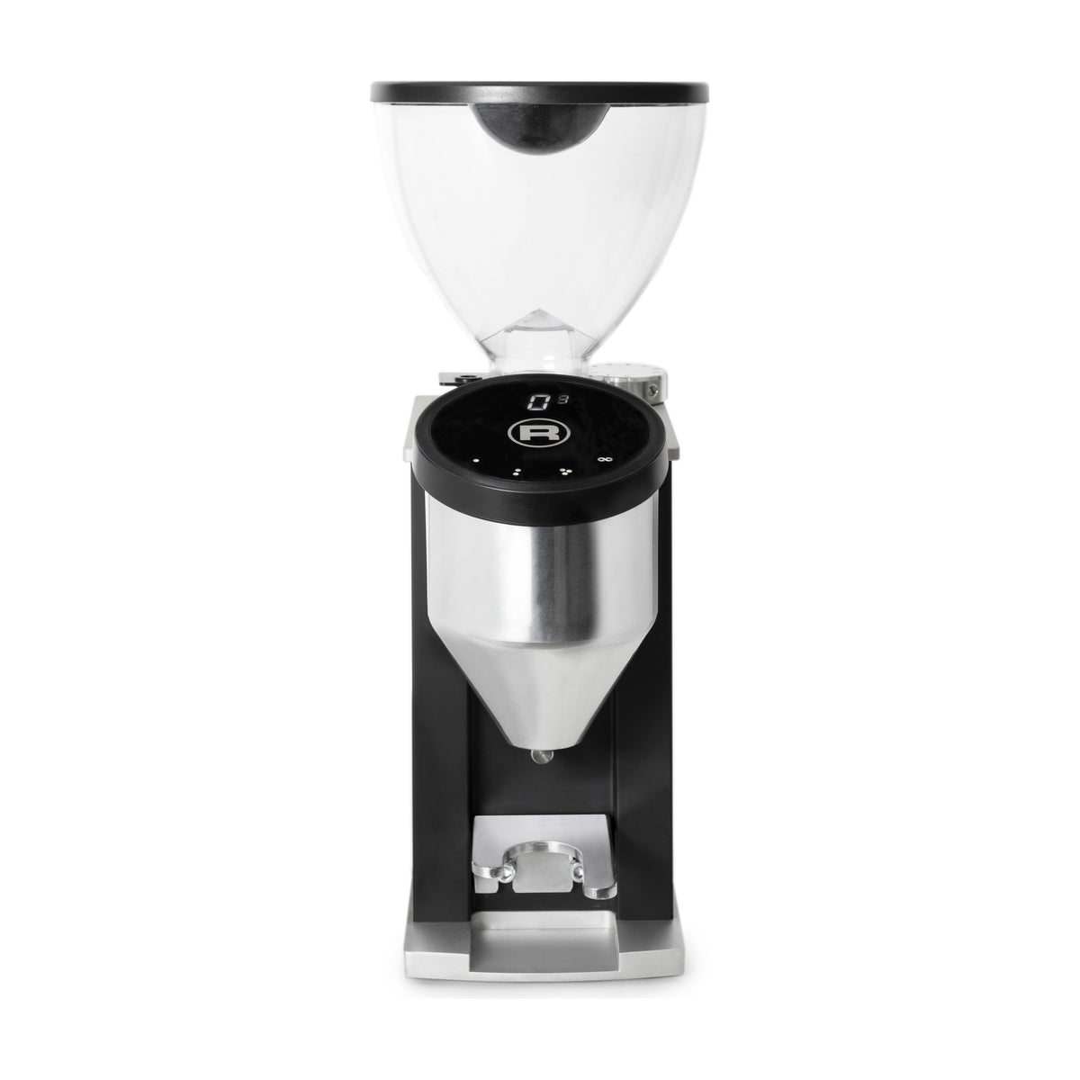 Coffee Grinder Faustino Matt Black Domestica – Front View on White