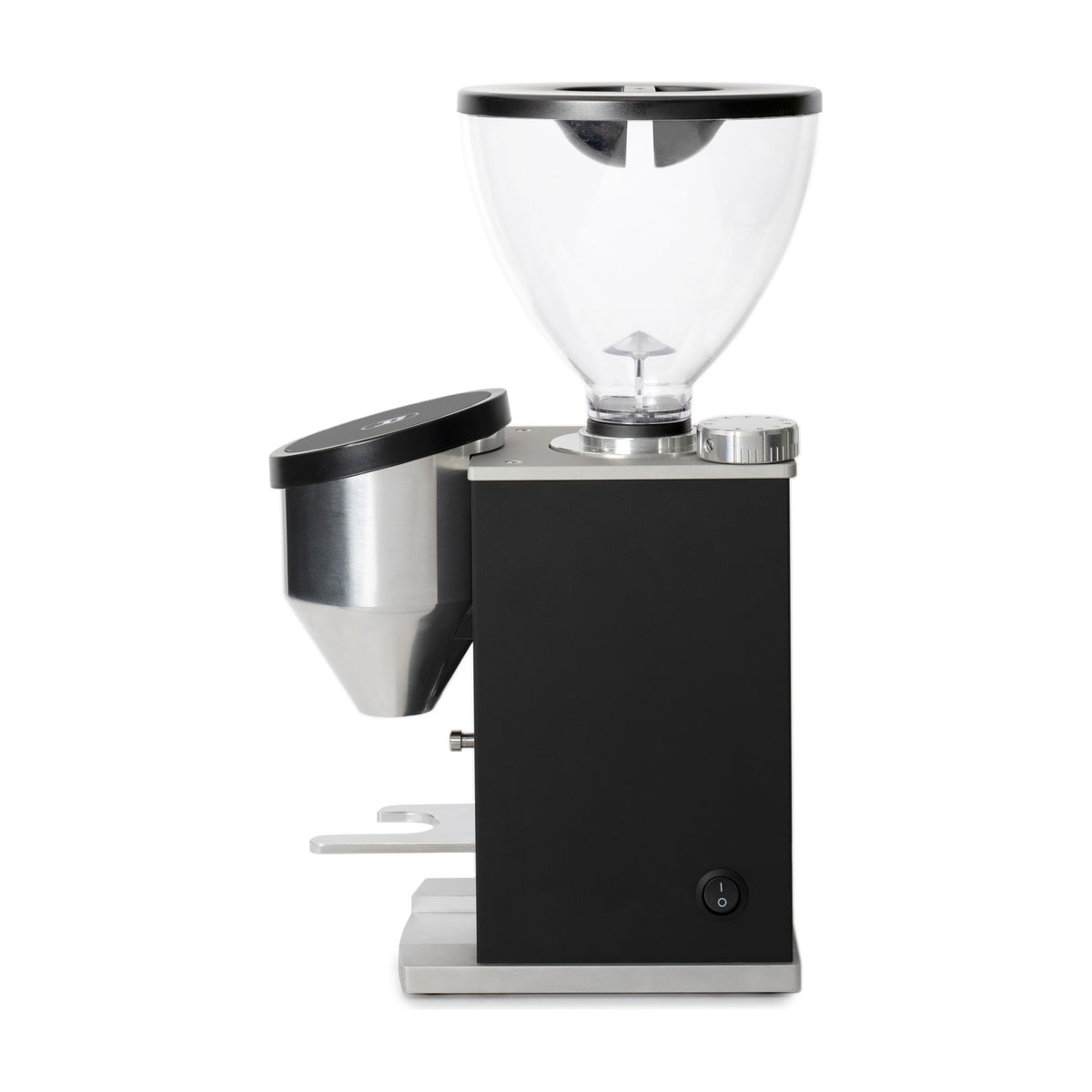 Coffee Grinder Faustino Matt Black Domestica – Side View on White