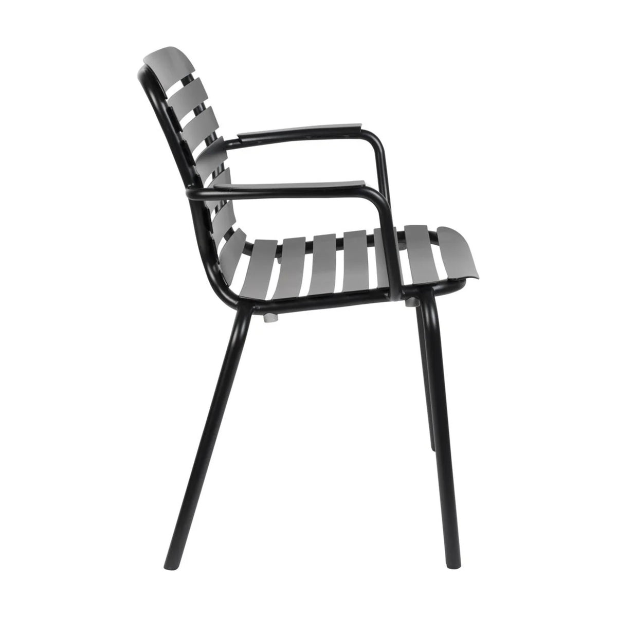 Garden Armchair Vondel Black Domestica – Side View on White