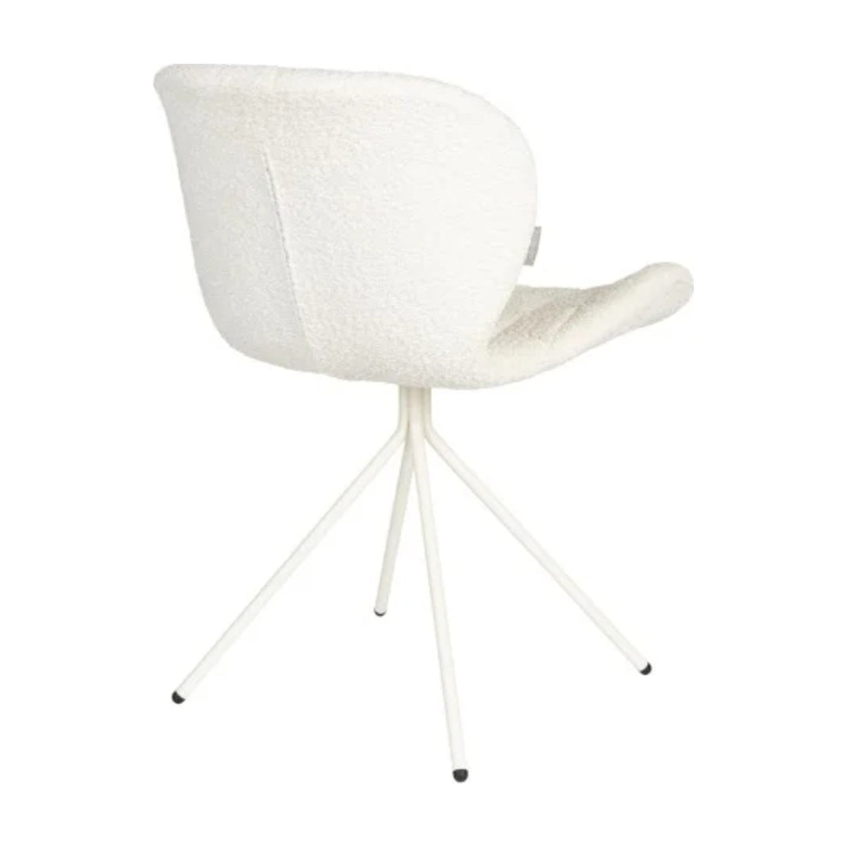 Dining Chair OMG Soft White Domestica – Back Three Quarter View on White