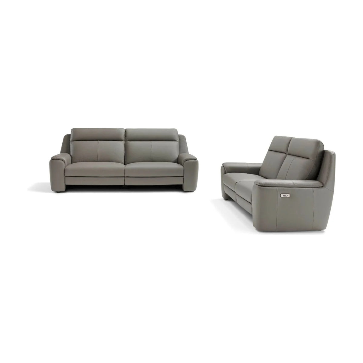Giorgia Domestica – Sofa and Loveseat, Front and Side View on White
