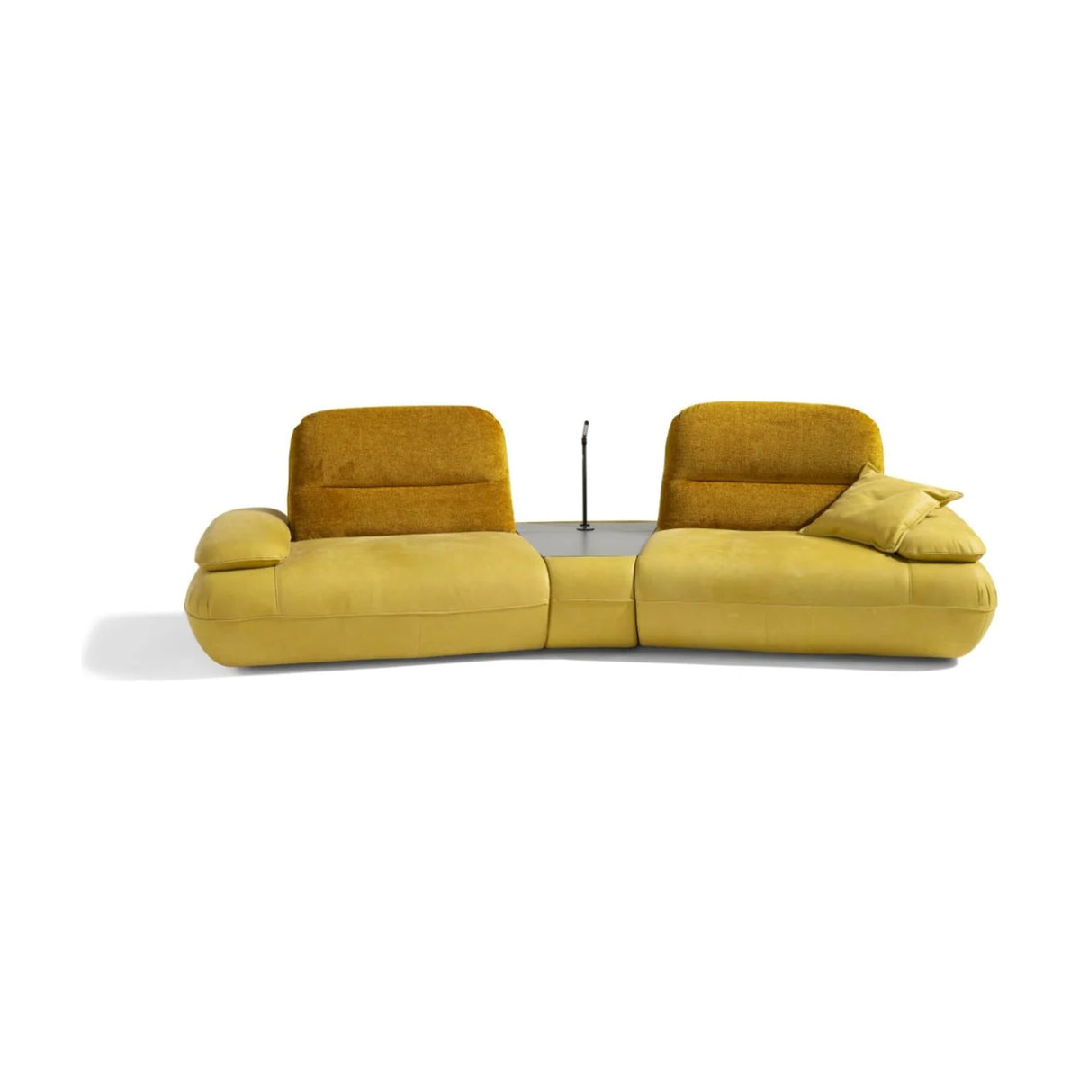 Hoops Domestica – Front View on White in Yellow Fabric