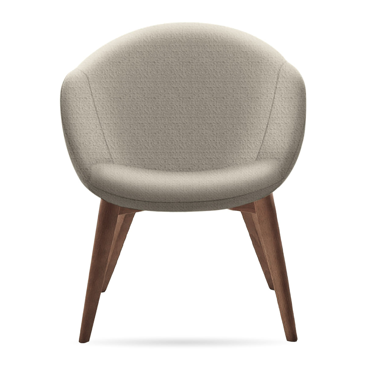 Dining Armchair Aspio – Front View on White