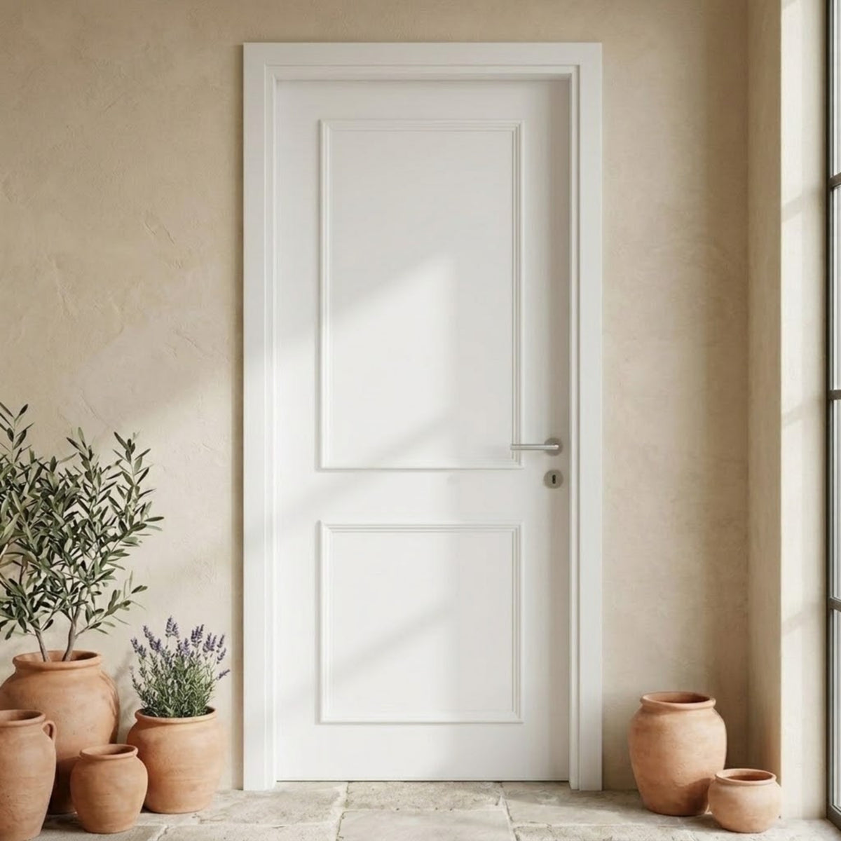 Jackie 1/2 Door Domestica – Lifestyle Mediterranean Home (MDF, painted white)