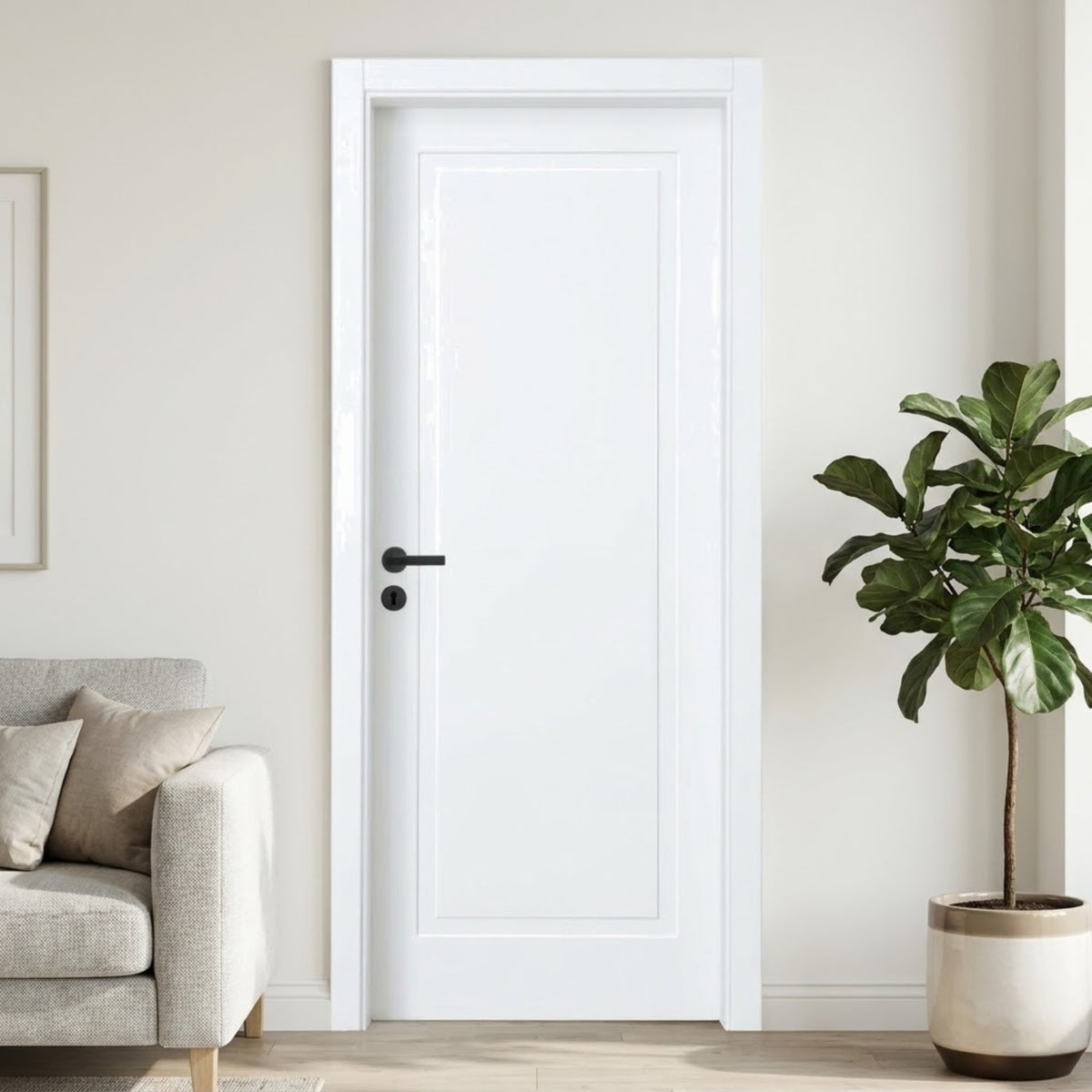Louisa Door Domestica – Lifestyle Living Room (MDF, painted white)