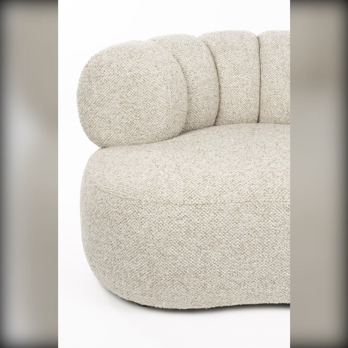 Lounge Chair Duvane Beige Domestica – Backrest & Seat Detail