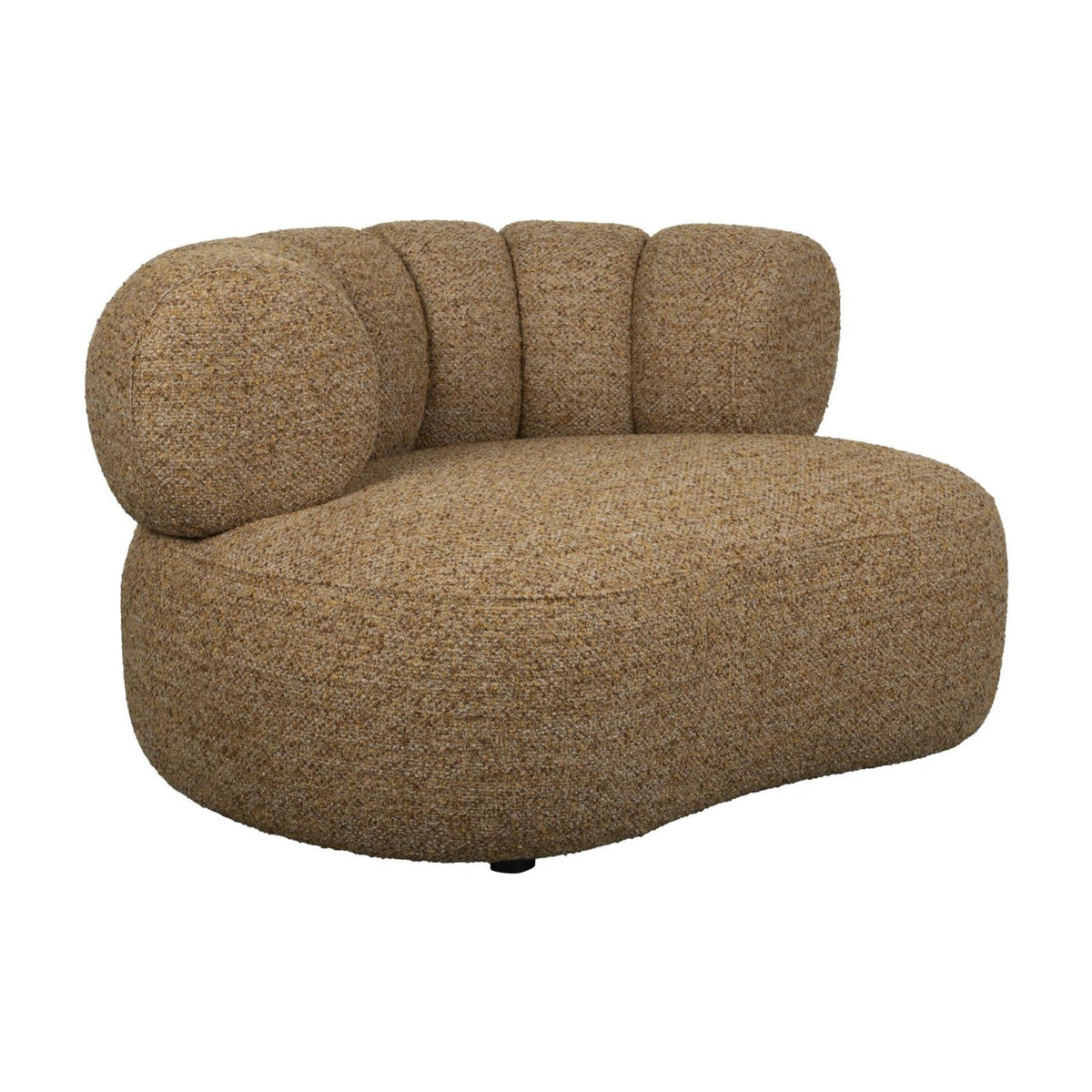 Lounge Chair Duvane Brown Domestica – Three Quarter View on White