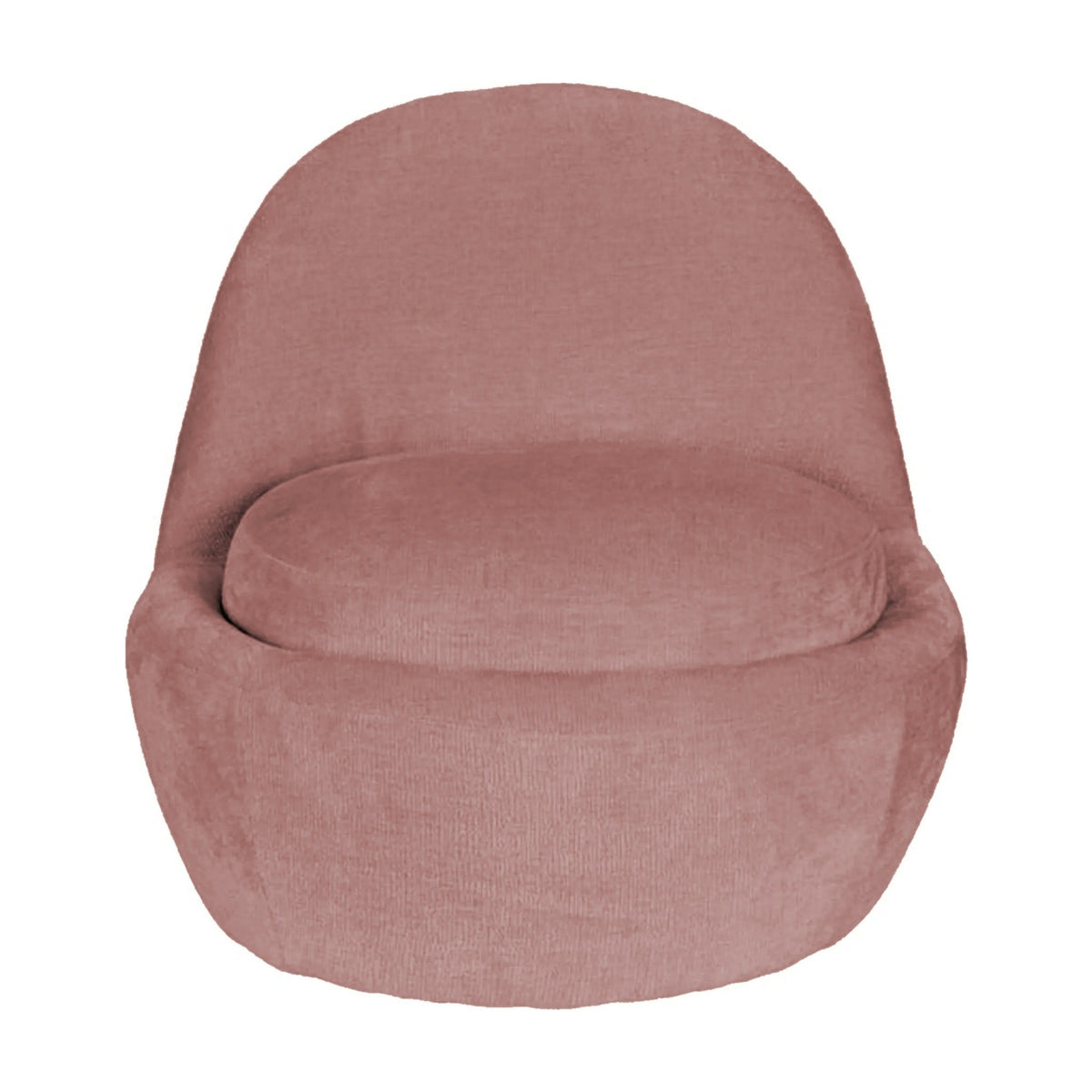Lounge Chair Nash Pink Domestica – Front View on White – Colour Digitally Matched