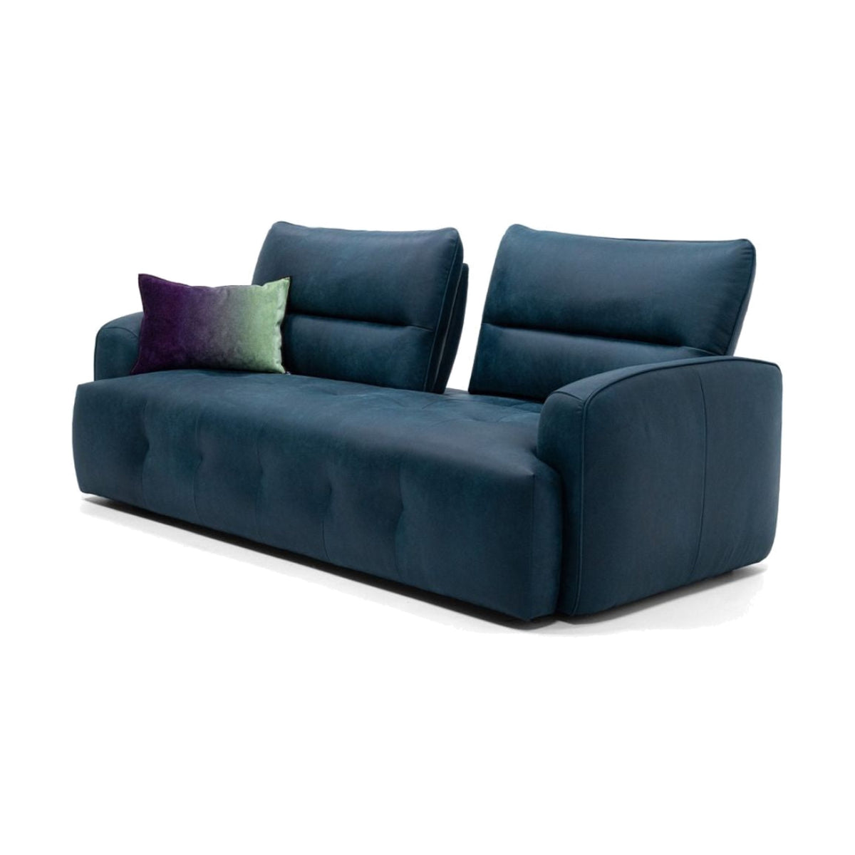 Sofa Mavie Teal Blue – Three Quarter Backrests Reclined Egoitaliano Domestica