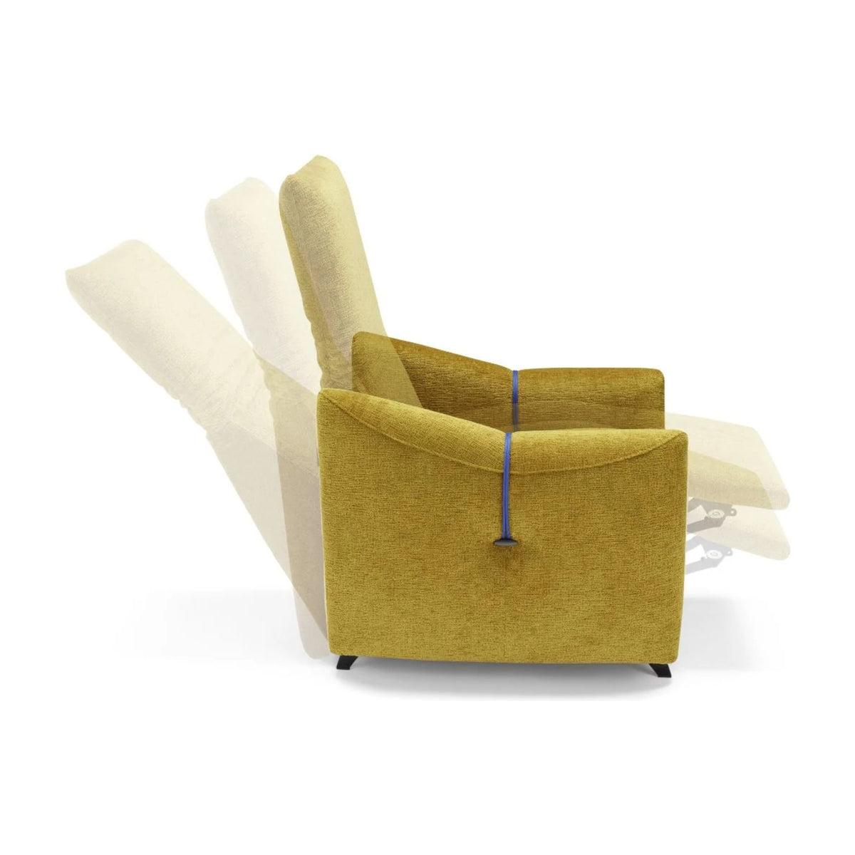 Moky Domestica – Side View Showing Lift and Recline Positions