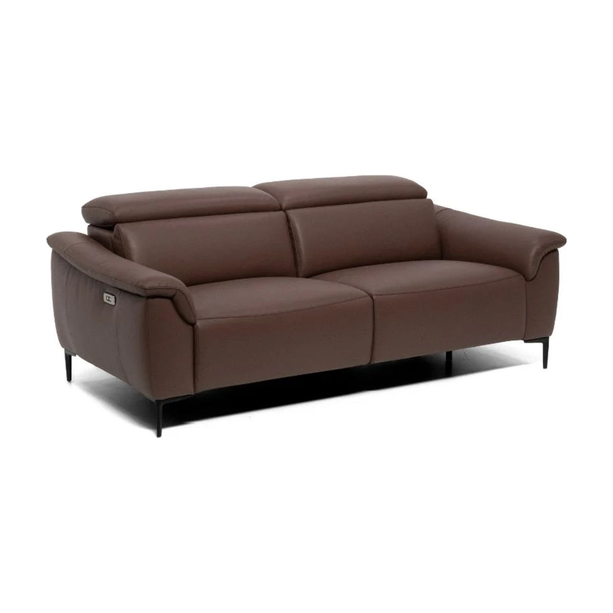 Muni Domestica – Brown Sofa, Three Quarter View on White