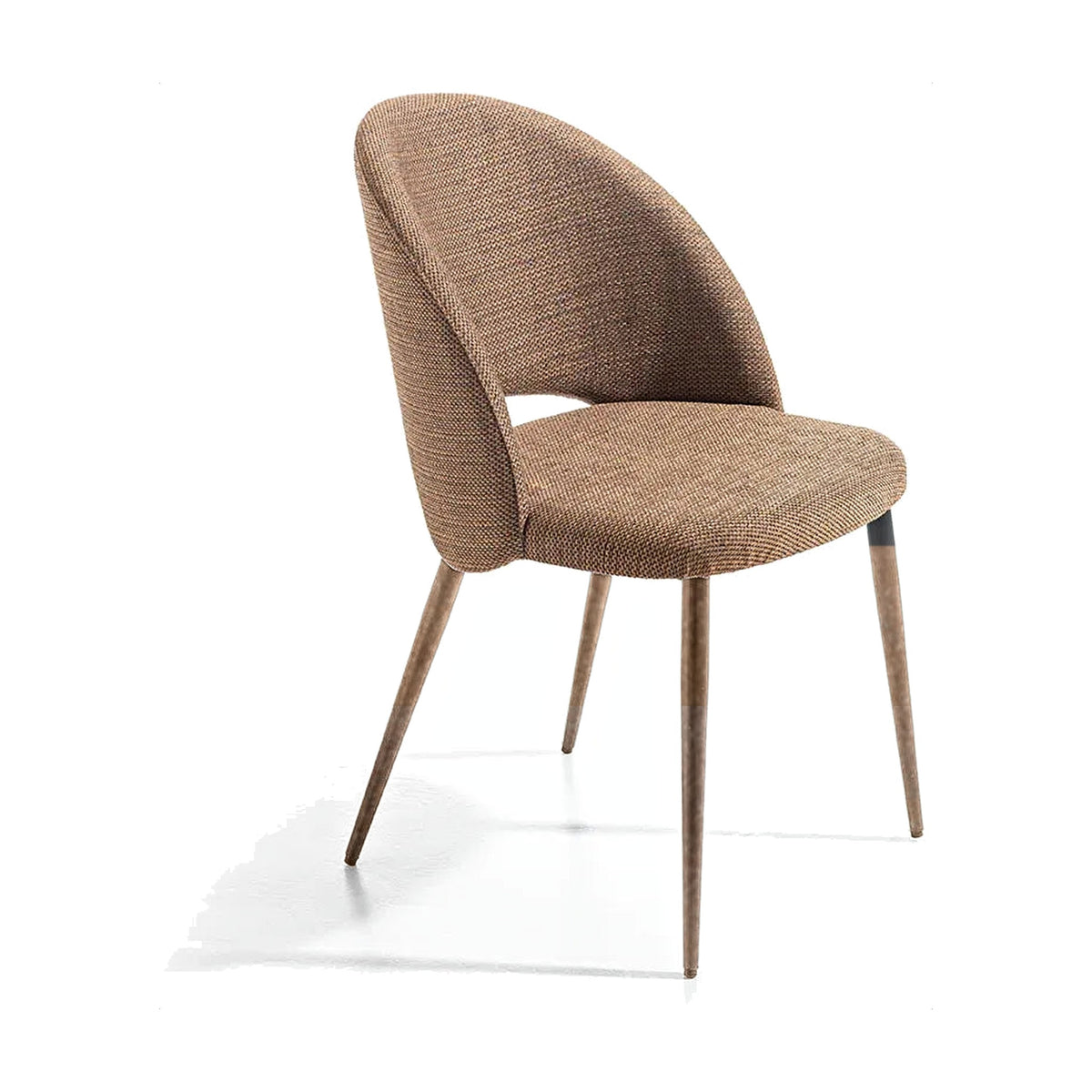 Dining Chair Alba – Bronze Brushed – Front View on White