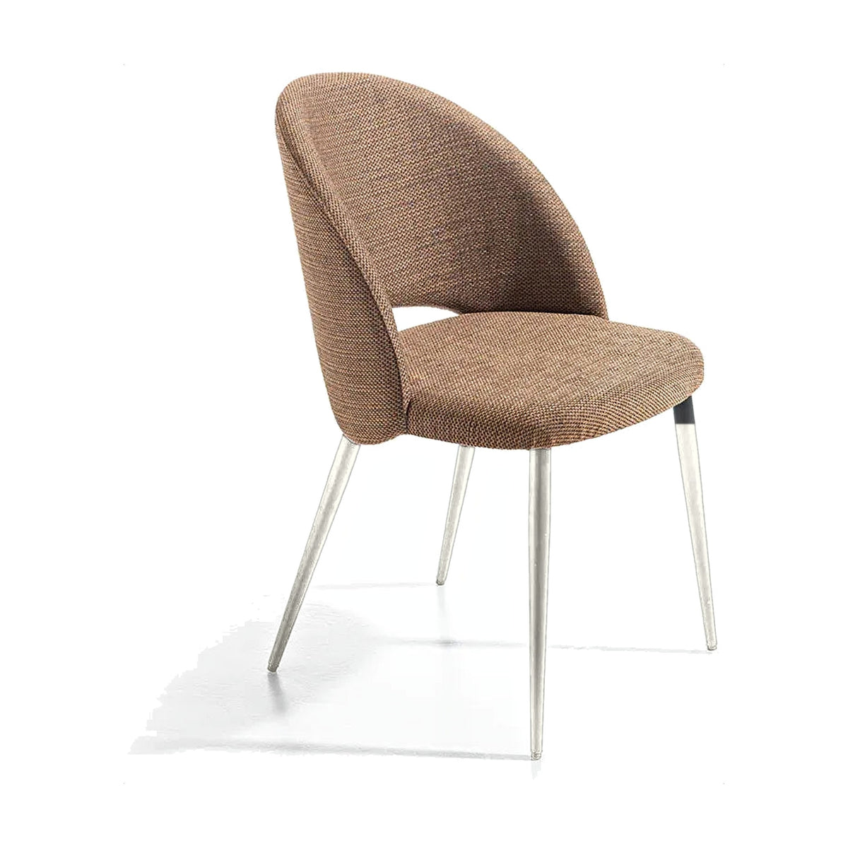 Dining Chair Alba – White Lacquered – Front View on White