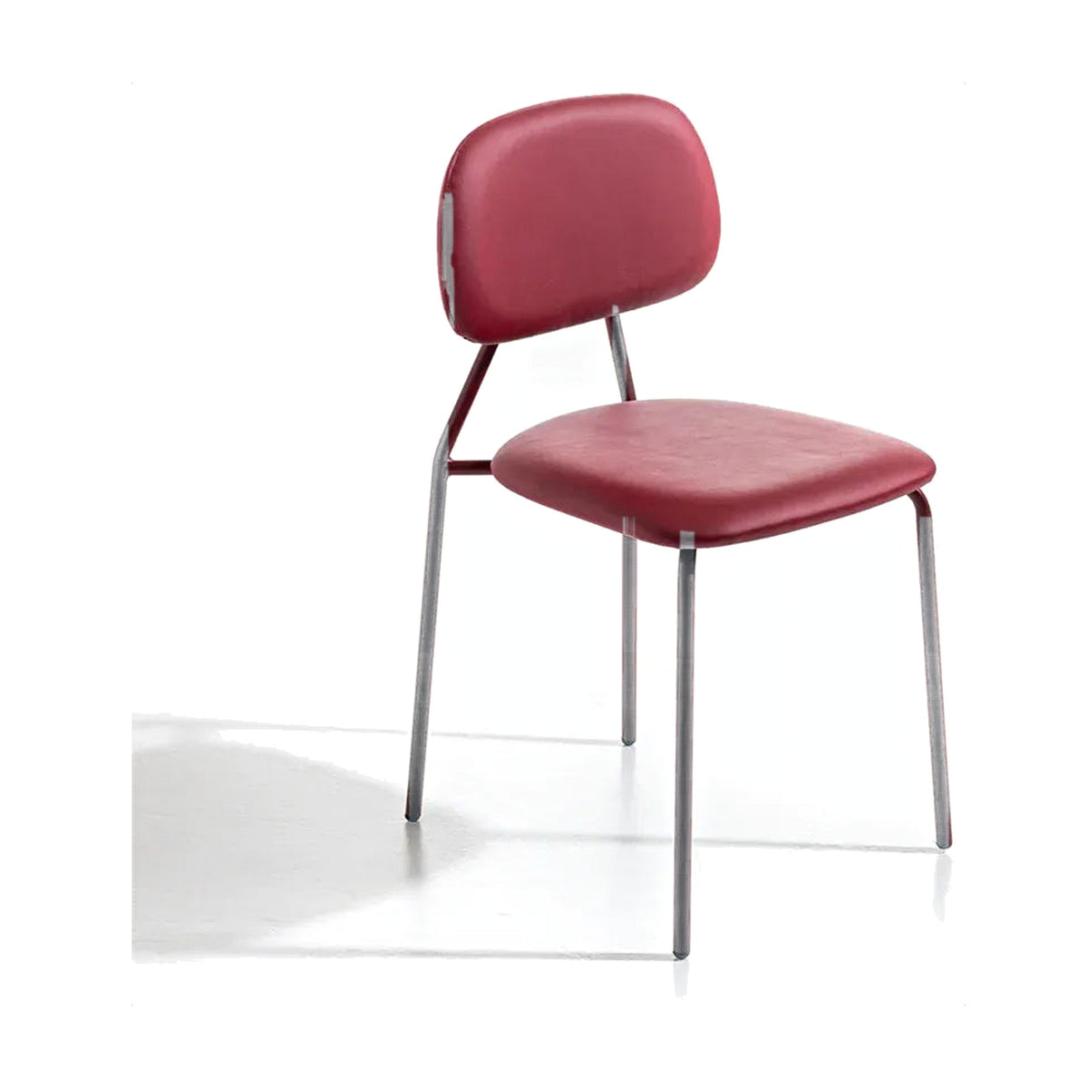 Dining Chair Sky – Iron Effect Metal – Front View on White