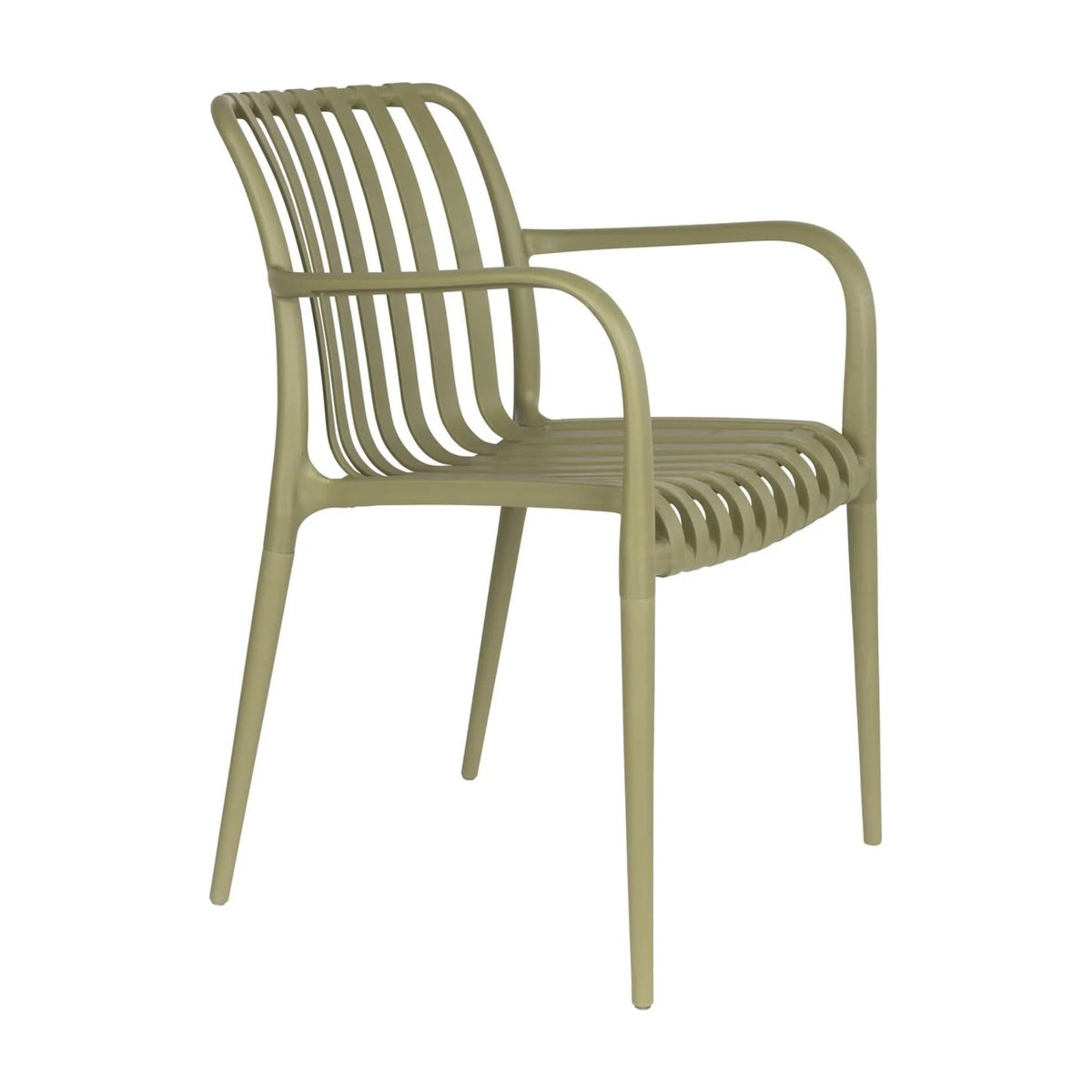 Outdoor Chair Amae Green Domestica – Three Quarter View on White