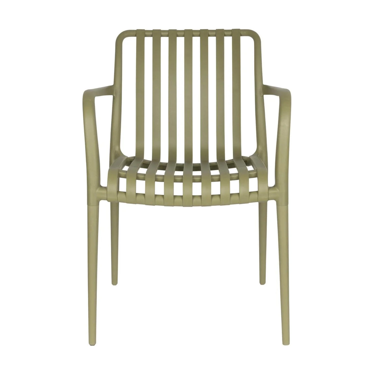 Outdoor Chair Amae Green Domestica – Front View on White