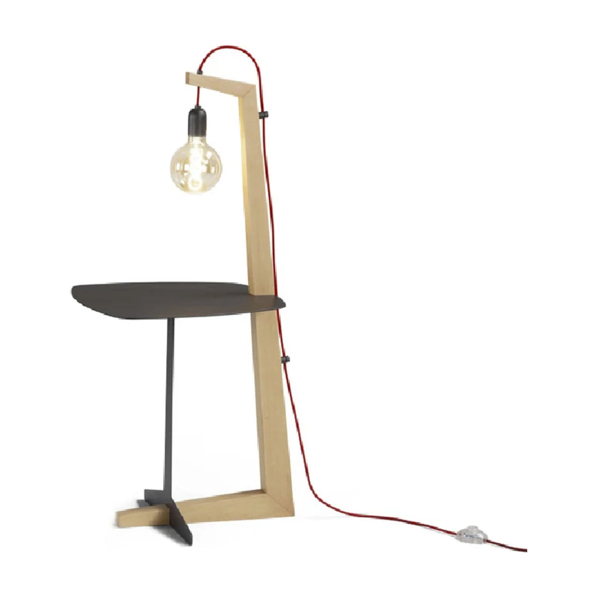 Floor Lamp Pinocchio Black Domestica – Side View on White