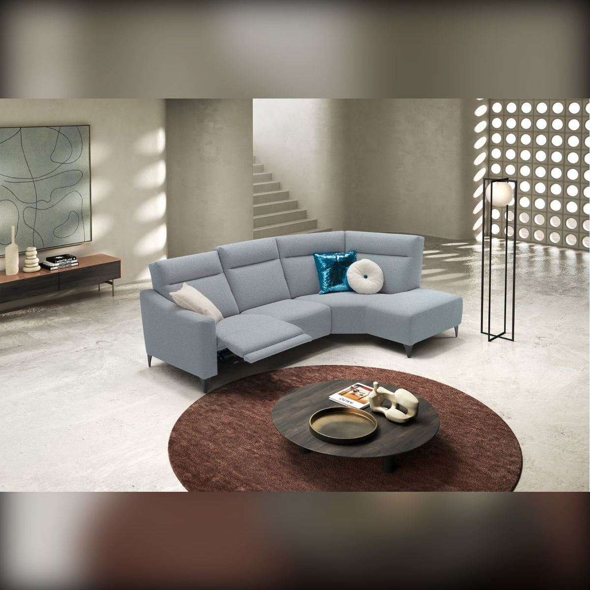 Sofa Piper Grey Domestica – Front View