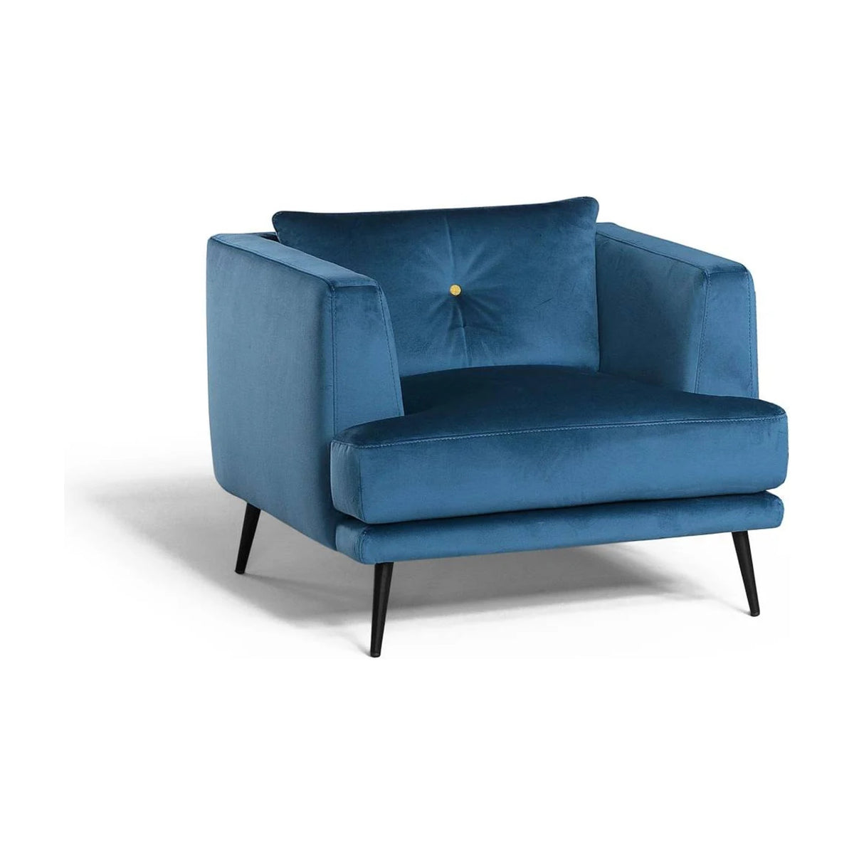 Sophia Domestica – Three Quarter View in Blue Velvet on White