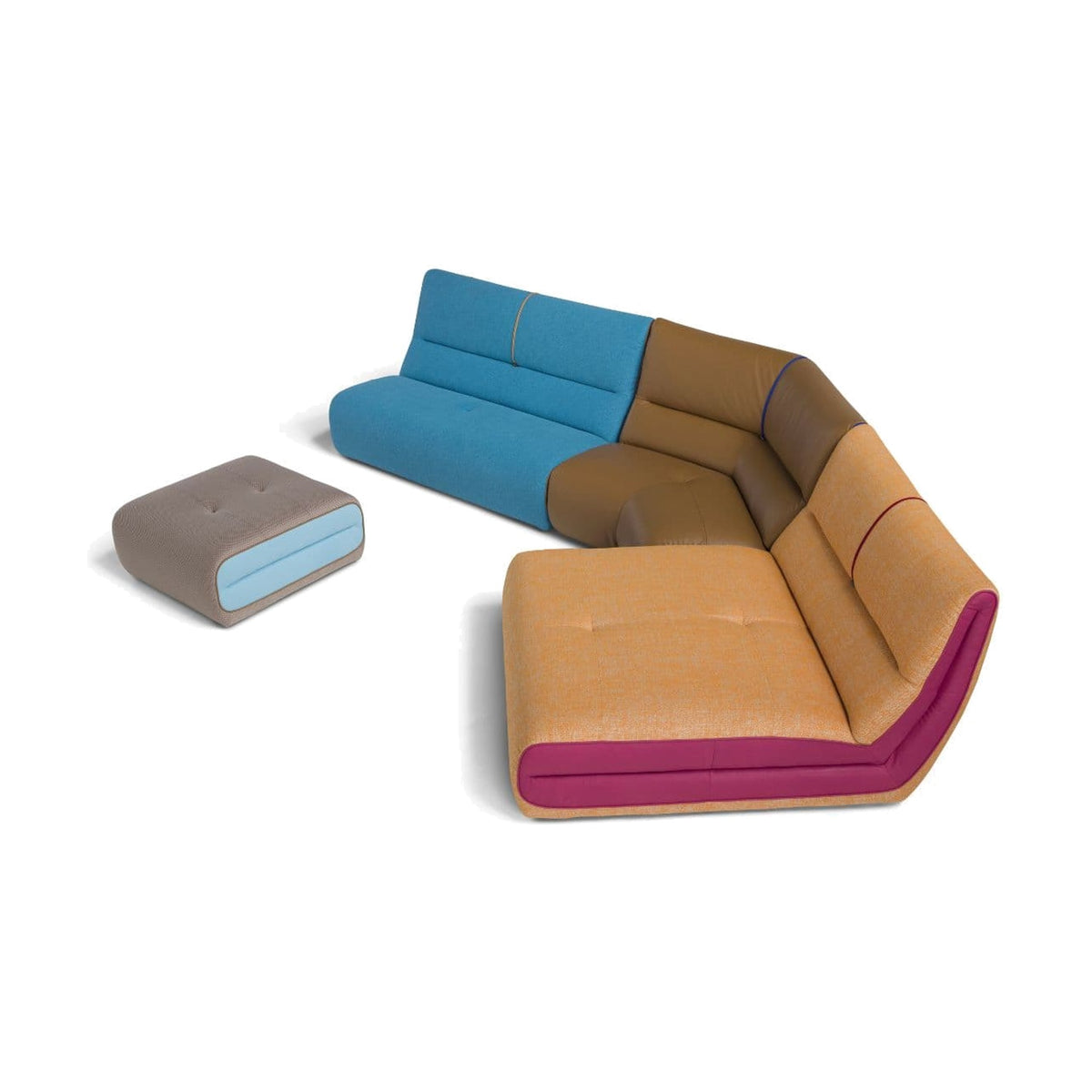 Sofa Pongo Corner Composition Multicolore Domestica – Top View