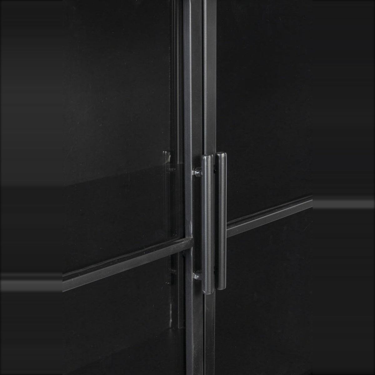 Cabinet Ferre L Domestica – Glass Door Handles Close-up
