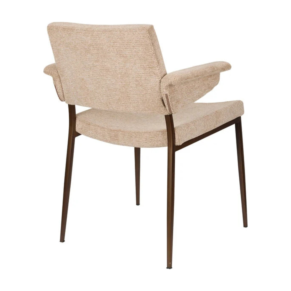 Armchair Portland Beige Domestica – Back Three Quarter View