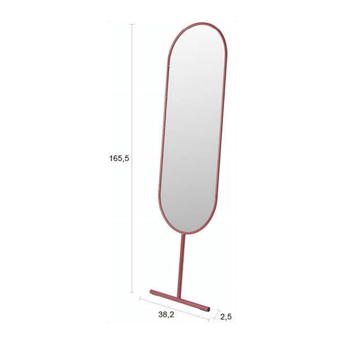 Mirror Tess Marsala Domestica – Dimensions Drawing