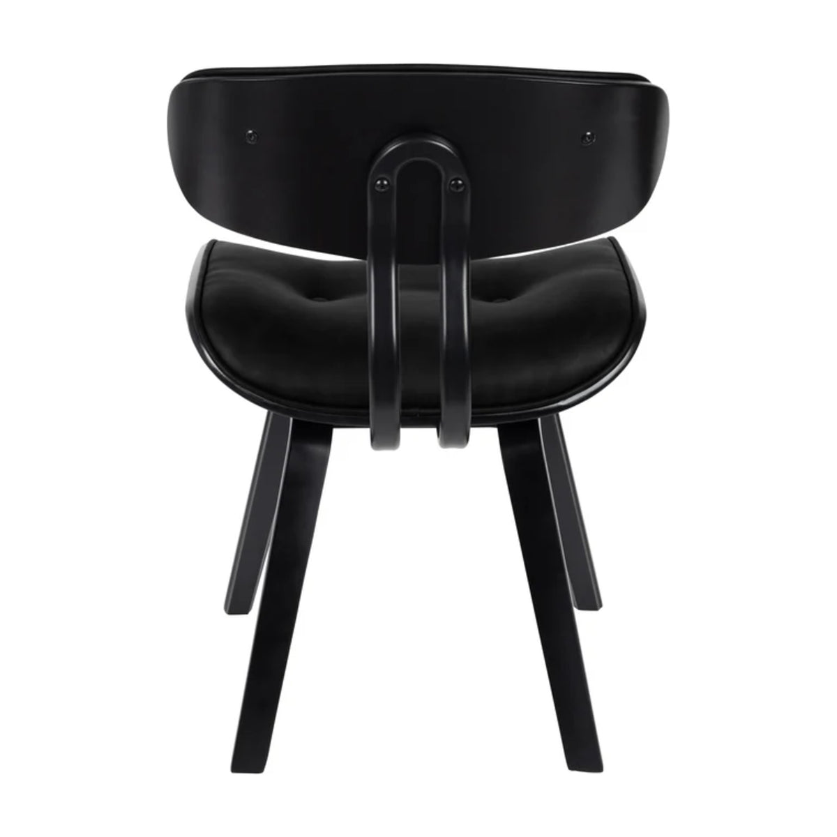 Dining Chair Blackwood Black Domestica – Back View on White