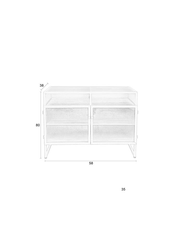 Cabinet Herbe Medium Green Domestica – Dimensions Drawing