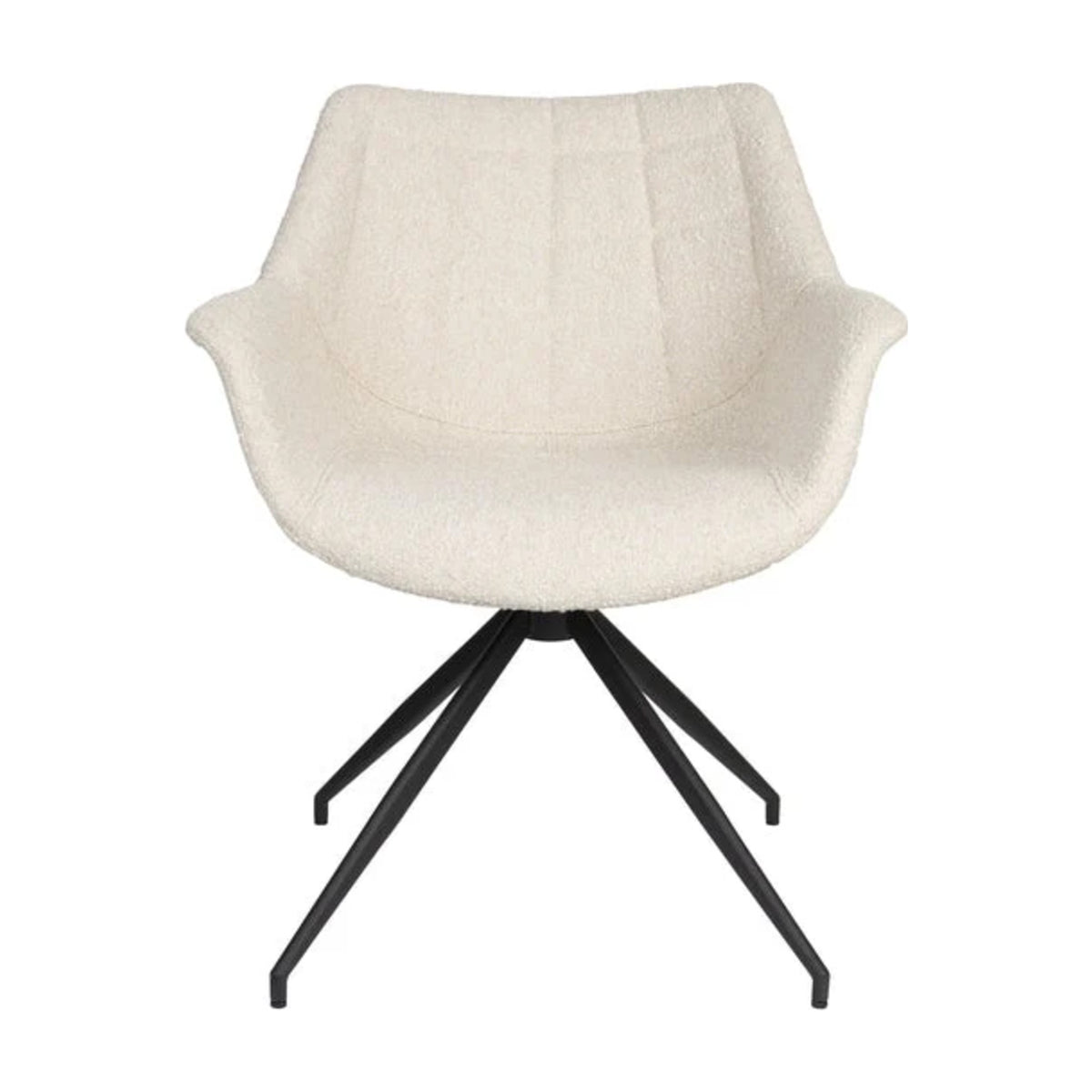 Armchair Doulton Swivel Natural Domestica – Front View on White