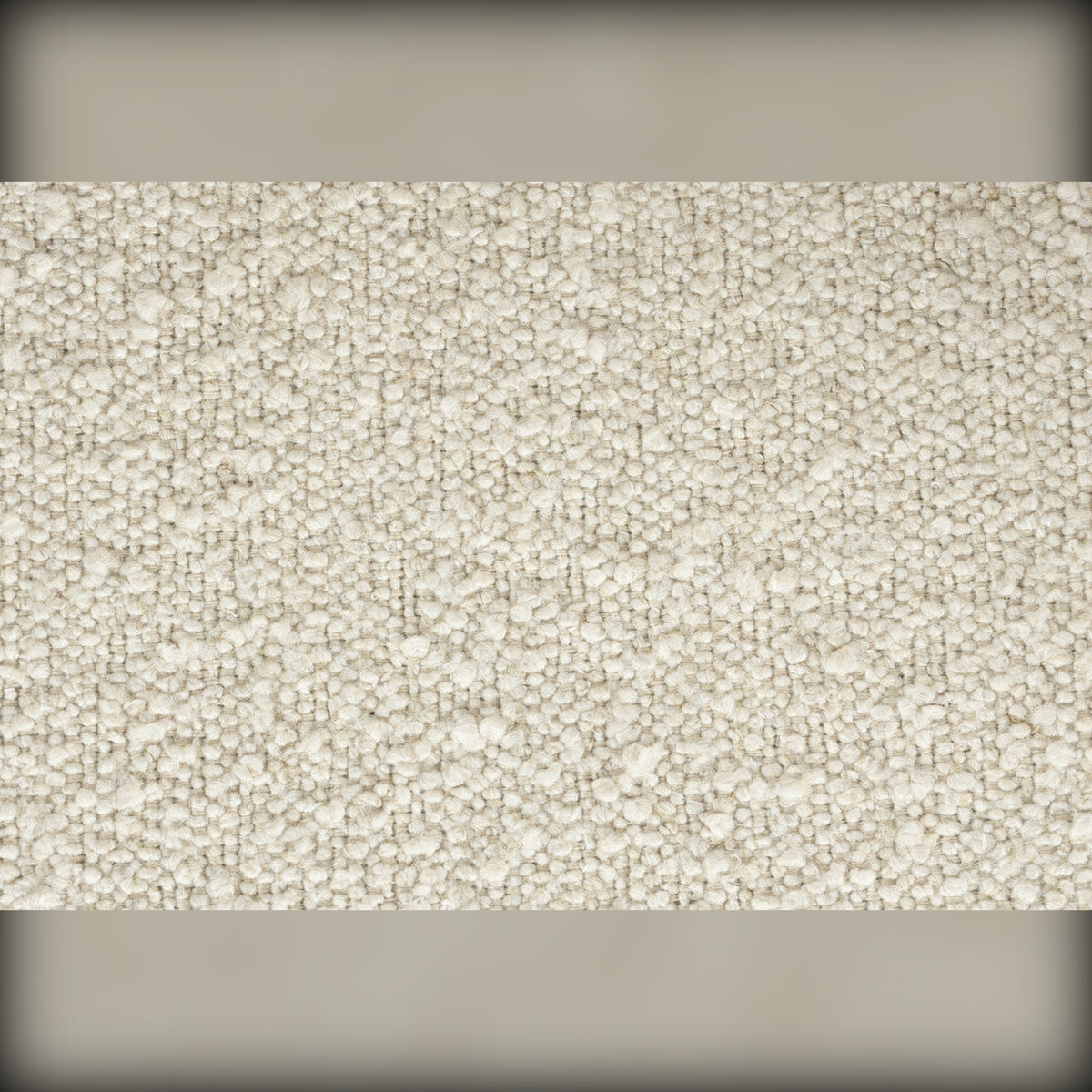 Armchair Doulton Swivel Natural Domestica – Natural Bouclé Fabric Texture Close-up